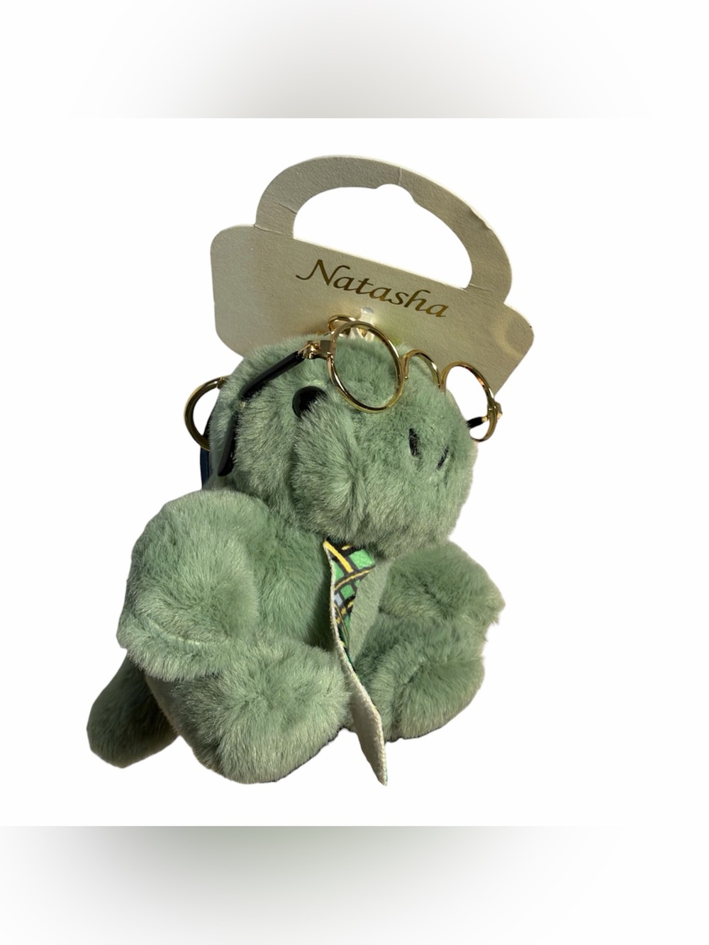 Natasha Dino with Glasses & Tie Bag Charm/Keychain - NWT **